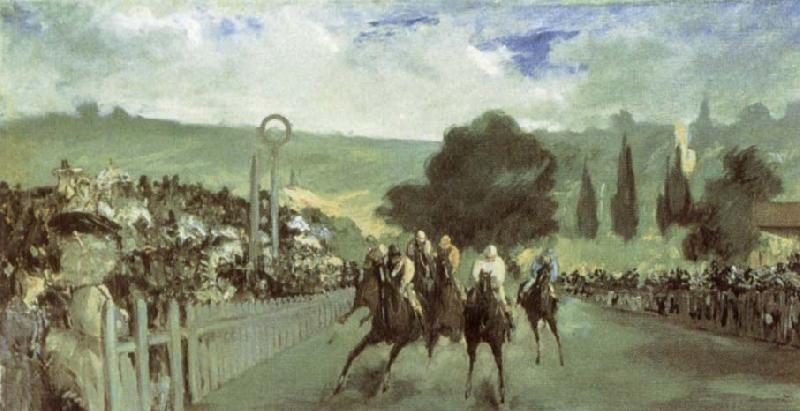 Edouard Manet The Races at Longchamp